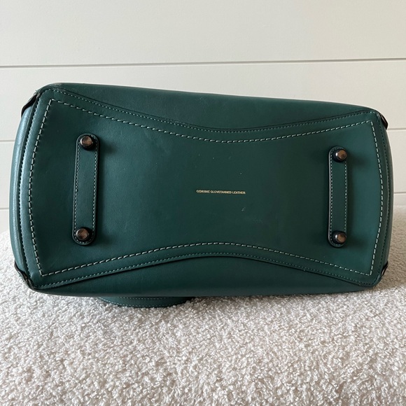 Coach Green Leather Tote Bag - Picture 5 of 7
